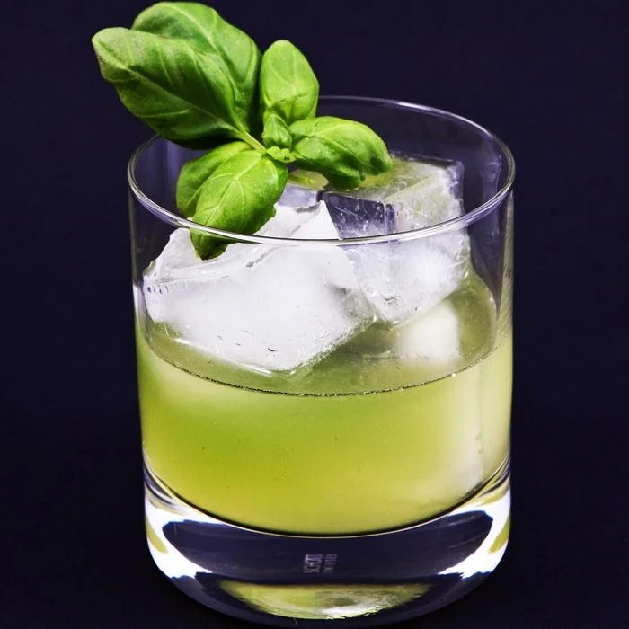 Gin Basil Smash cocktail