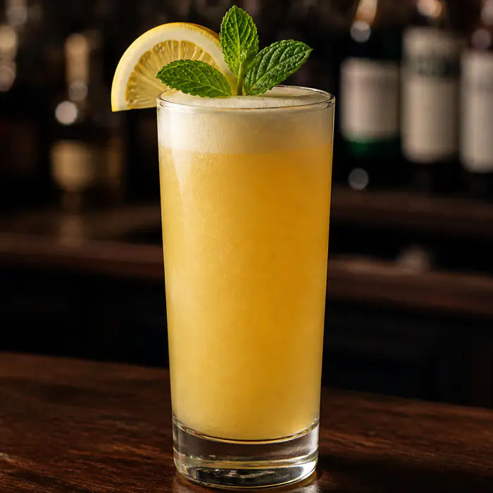 Golden Fizz cocktail