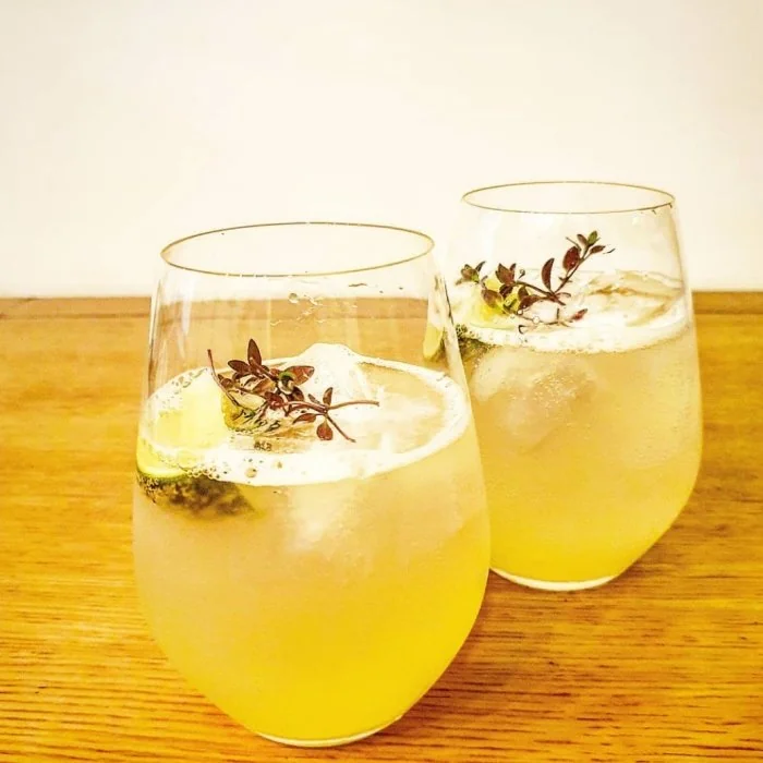 Lemon Elderflower Spritzer cocktail