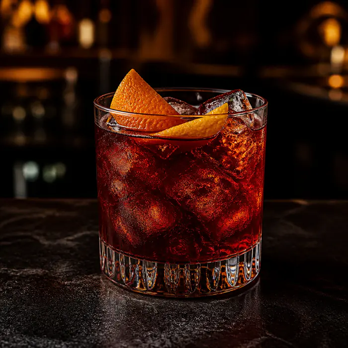 Mezcal Negroni cocktail