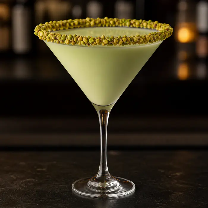 Pistachio Martini cocktail